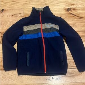 Cotopaxi Multicolor Fleece Jacket with Orange Accent
